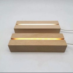 Socles USB carré en Bois pour DIY Décoratives