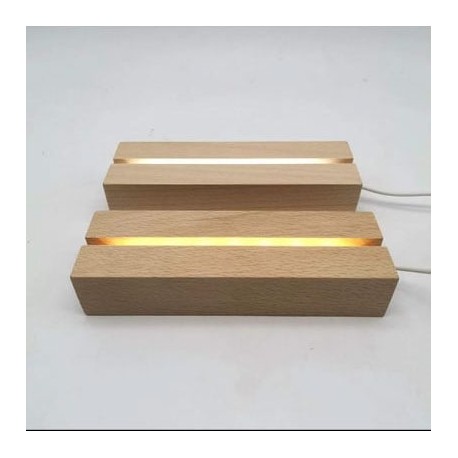 Socles USB carré en Bois pour DIY Décoratives