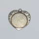 socle pendentif argent 26