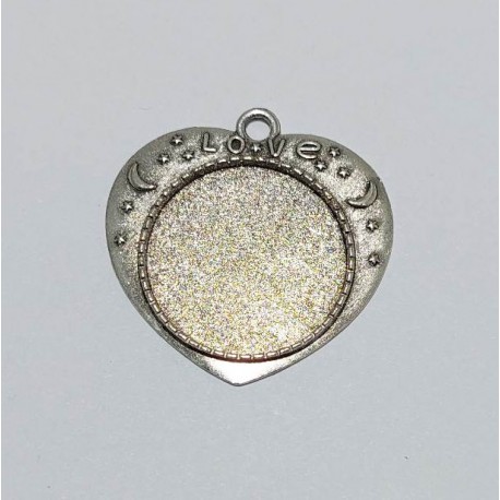 socle pendentif argent 26