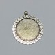 socle pendentif argent 27