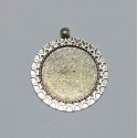 socle pendentif argent 27