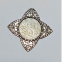 socle pendentif argent 36