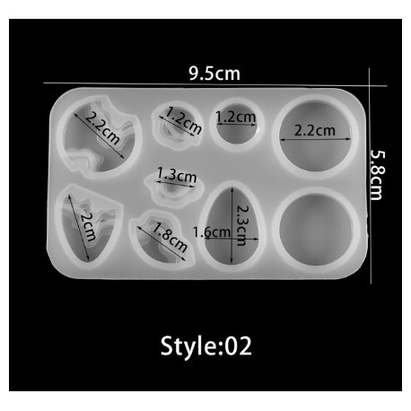 Moules en résine époxy de Silicone de montagne 3