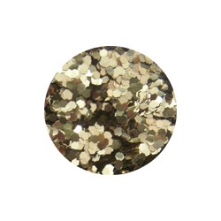 Hexagon Glitter 20g: Light Gold