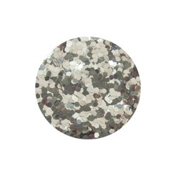 Hexagon Glitter 20G: Silver