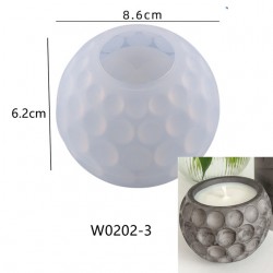 Moule à bougie en silicone pour pot rond