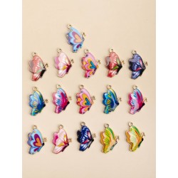 Pendentif papillon multicolore