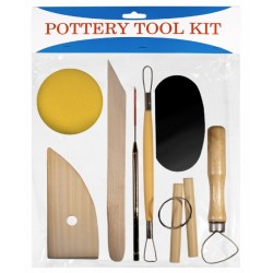 Set de 8 outils modelage poterie